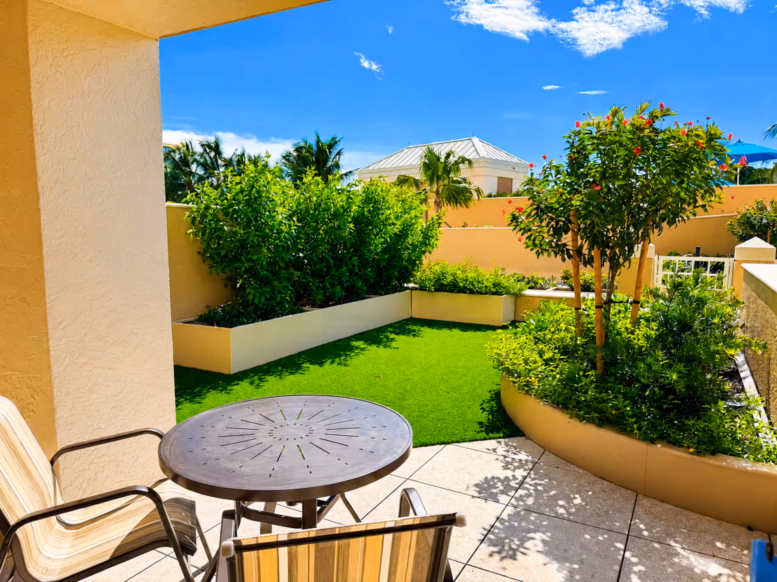 Private balcony and patio